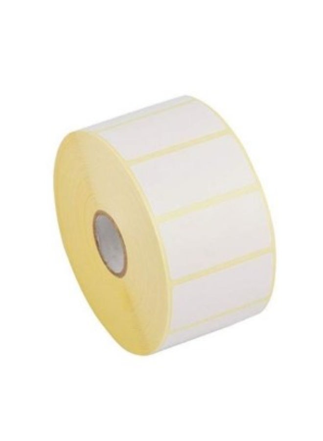 MIRFA Thermal Label Stickers for Label Maker Machine (White - 38x25mm - 1,000 Stickers / Roll) - Image 1